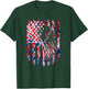 Bald Eagle 4th of July Christmas American USA Flag Tie Dye Kids Men T-Shirt - T-Shirt | Forest
