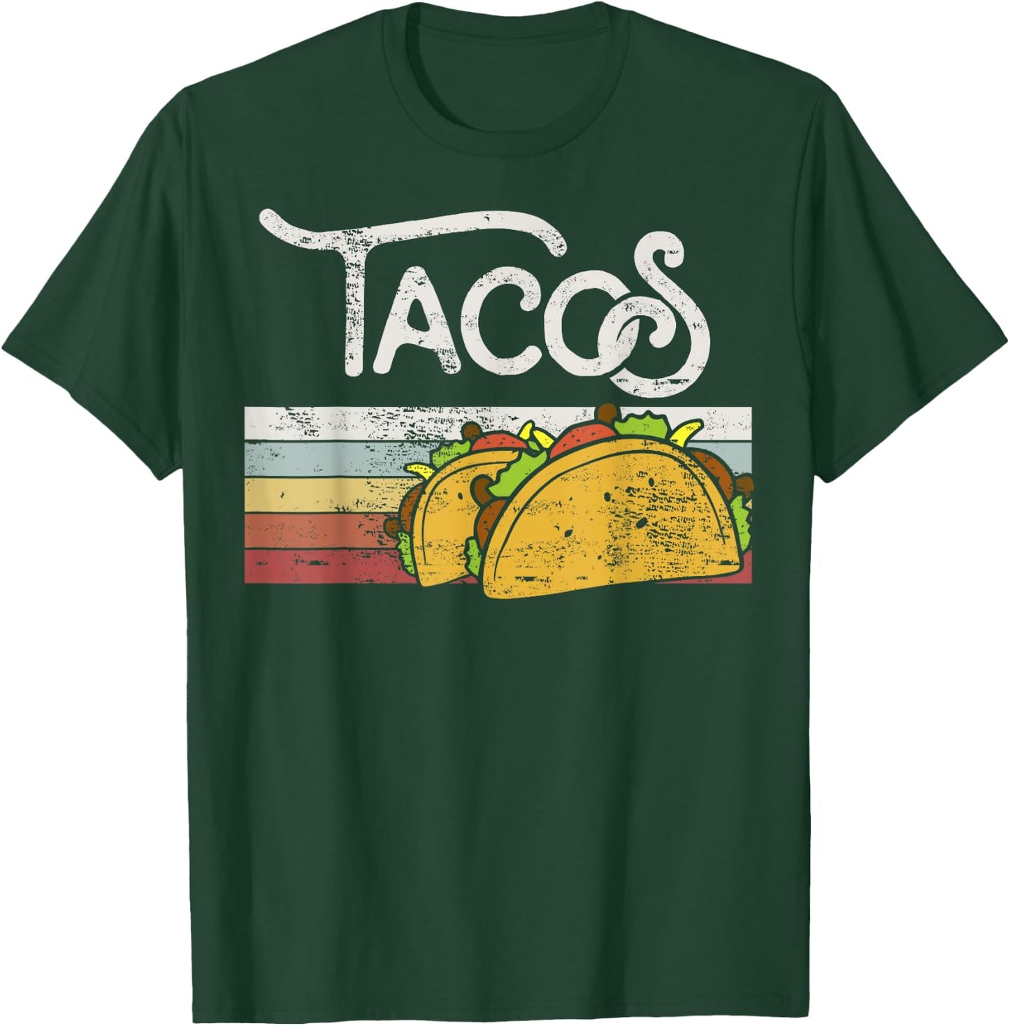 Love Tacos Vintage Taco Lover Gift Design Idea T-Shirt - T-Shirt | Forest