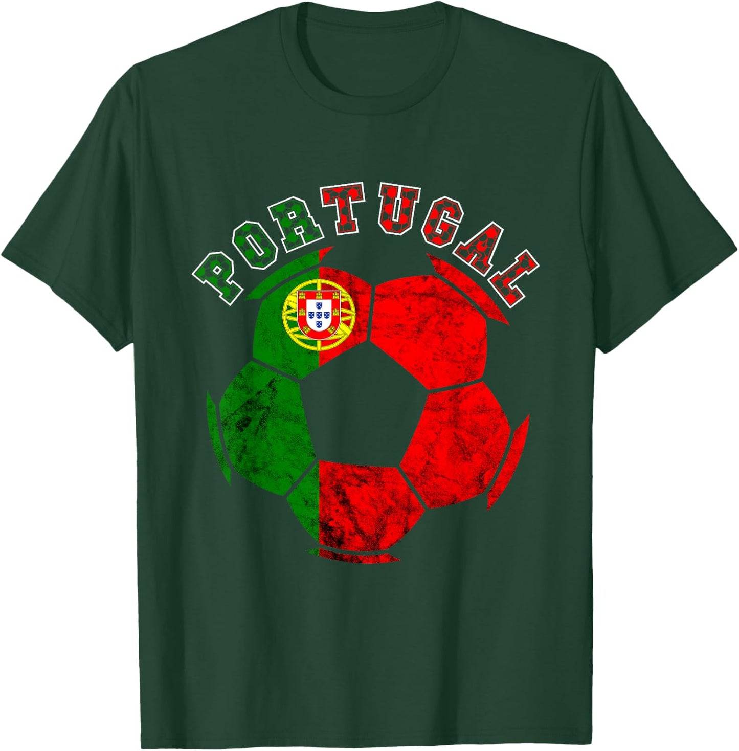 Futebol Portuguese Soccer Player Portugal Portuugese Flag T-Shirt - T-Shirt | Forest