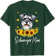 Sunflower Schnauzer Mom Dog Lover T-Shirt - T-Shirt | Forest