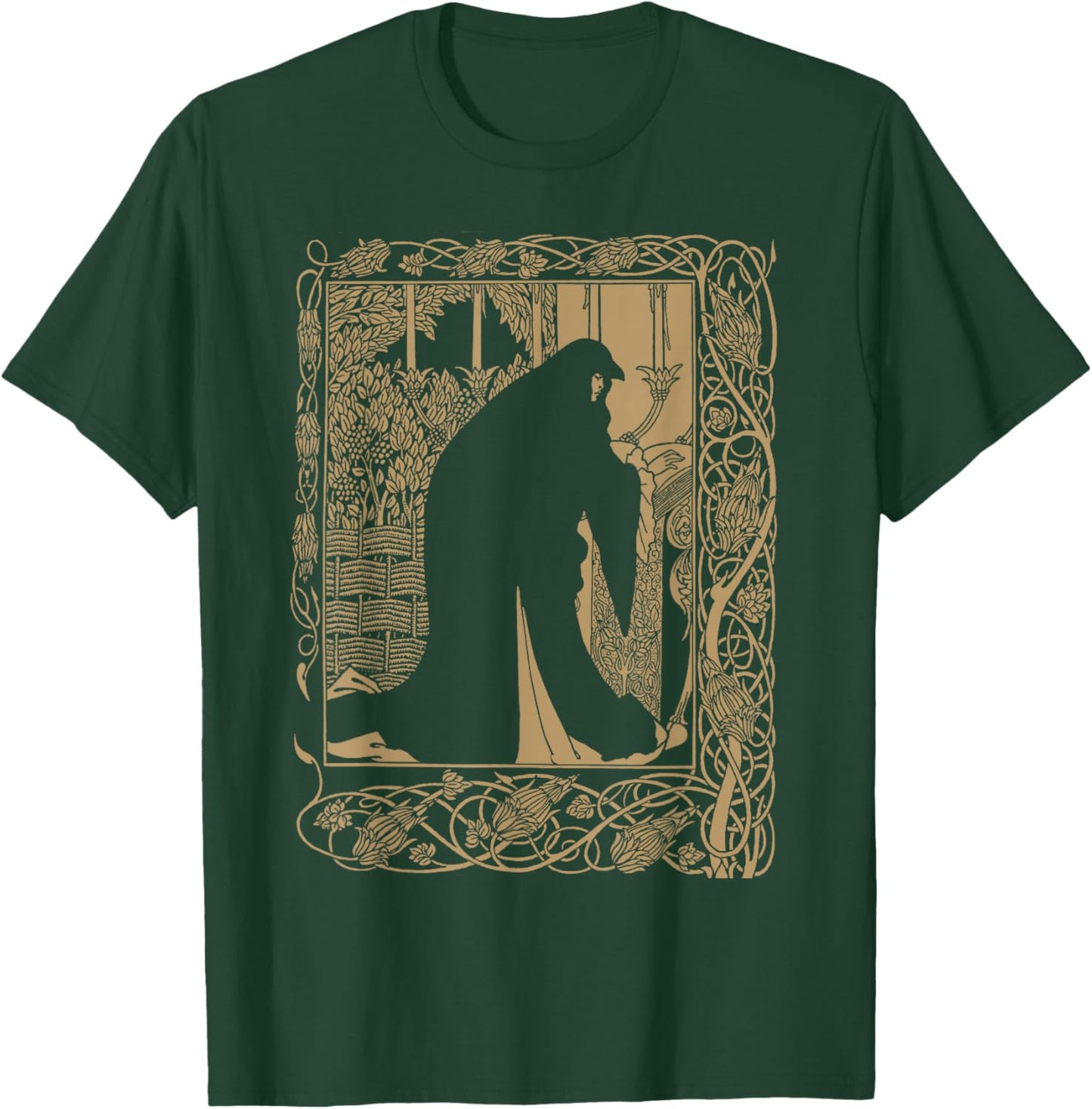 Art Nouveau, Aubrey Beardsley, Le Morte D'Arthur, Guinevere T-Shirt - T-Shirt | Forest
