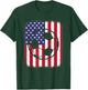 American Flag Vintage Soccer Player Men Women Kids T-Shirt - T-Shirt | Forest
