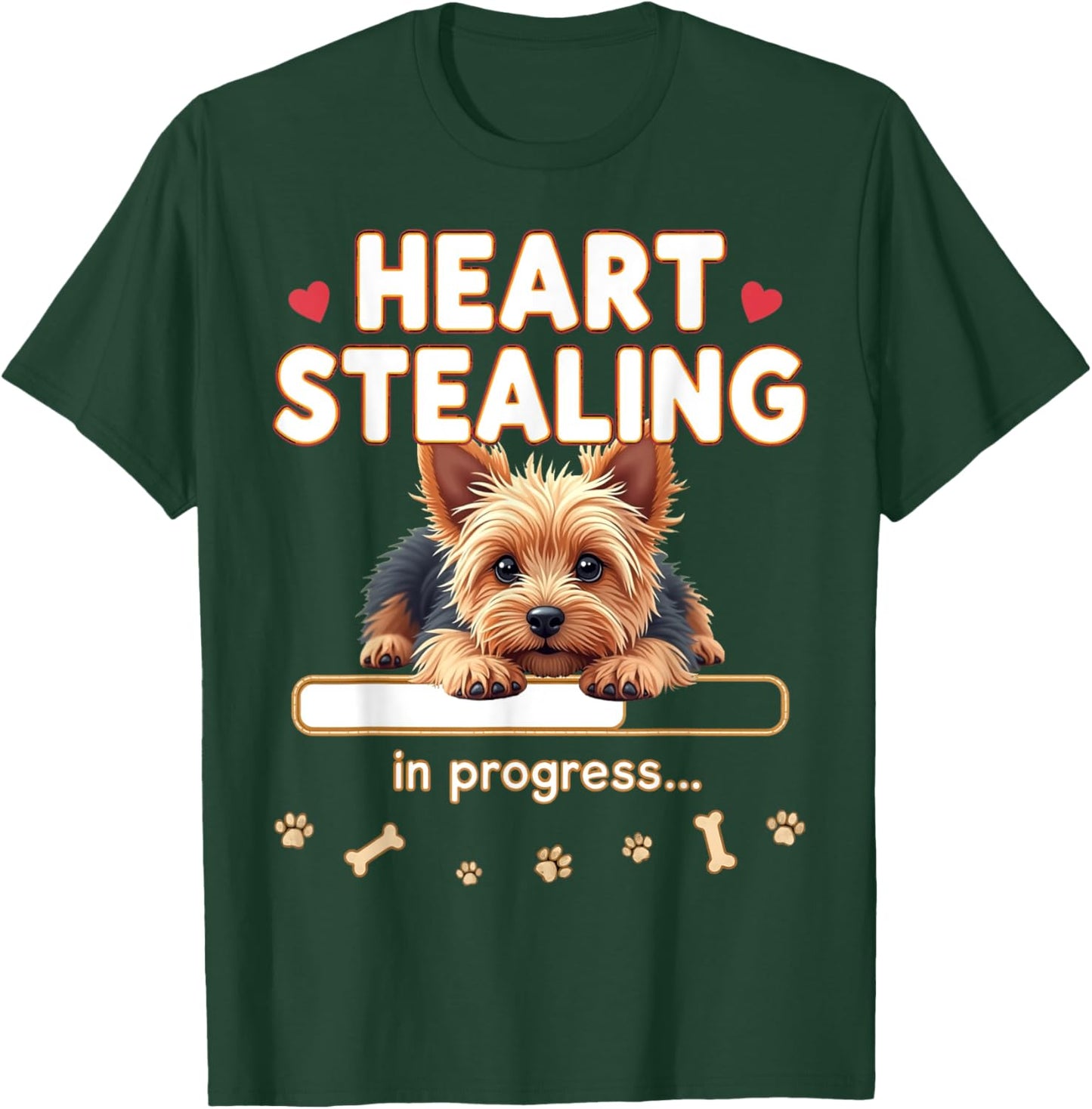 Heart Yorkshire Terrier Dog Funny Gift Yorkie Puppy T-Shirt - T-Shirt | Forest