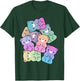 Rainbow Gummy Bear Design Kawaii Aesthetic Teens T-Shirt - T-Shirt | Forest
