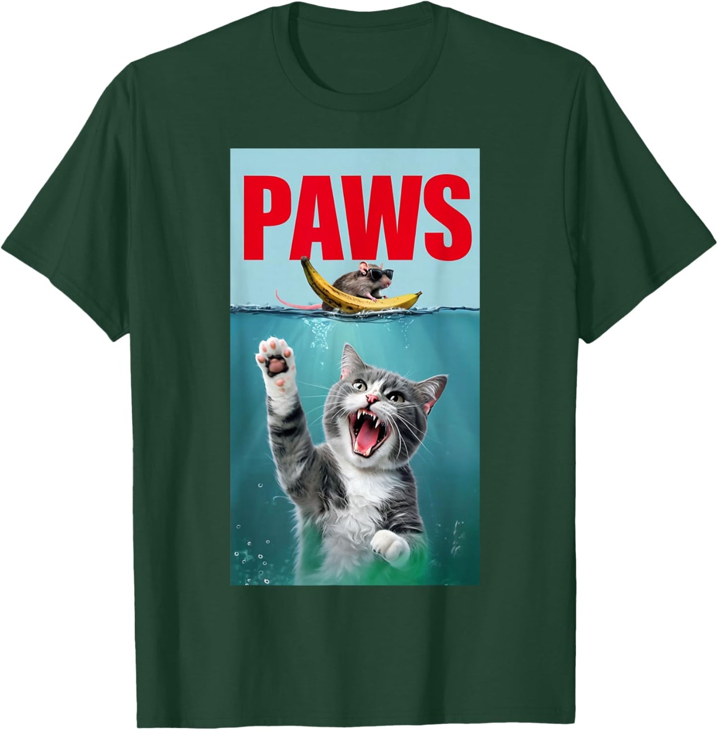 Funny Paws Shirt Paws Jaws Mouse T-Shirt - T-Shirt | Forest