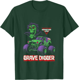 Monster Jam Grave Digger Monster Truck T-Shirt - T-Shirt | Forest