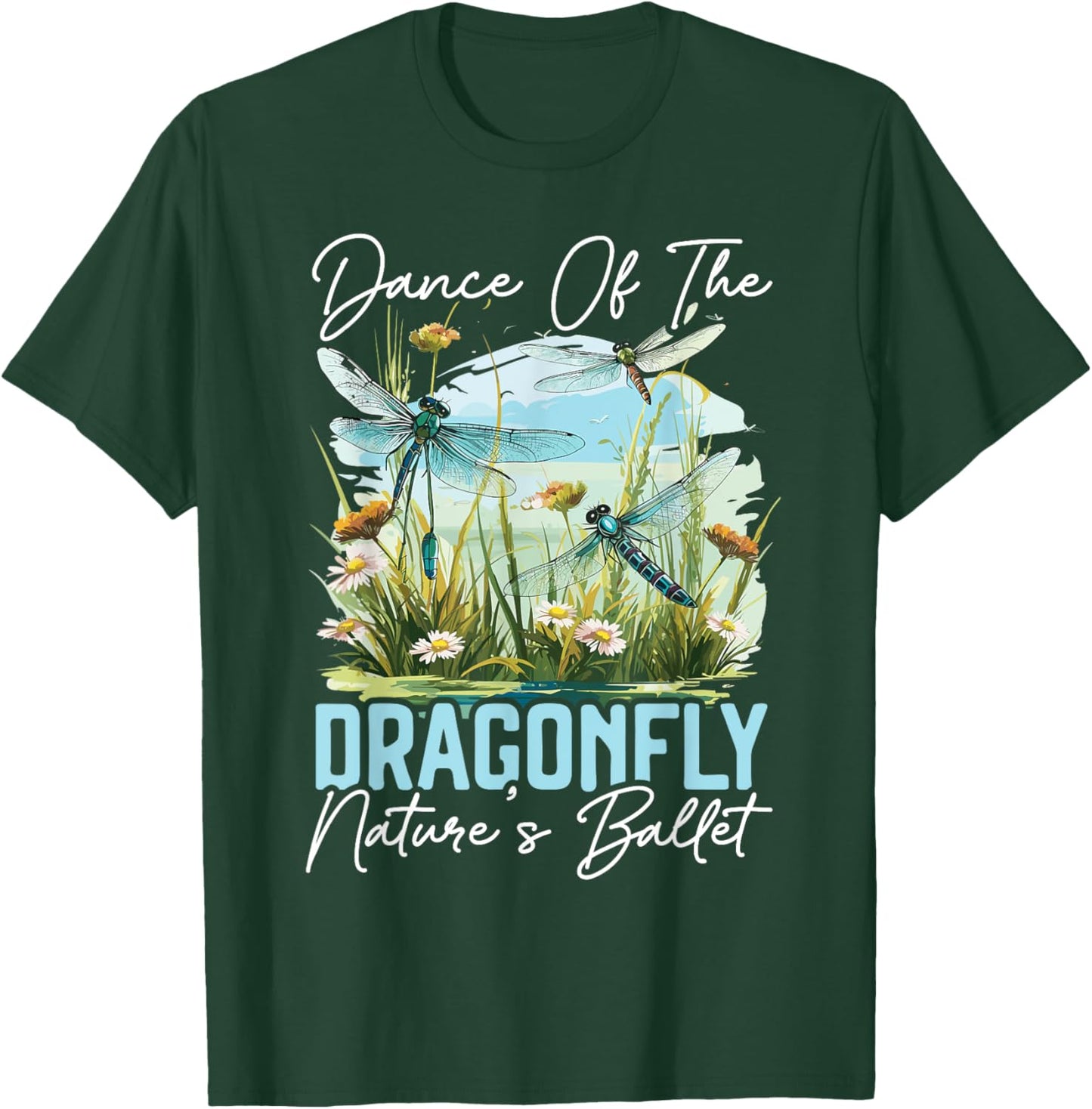 Dragonfly Flying Insect Lover Entomology Dragonflies T-Shirt - T-Shirt | Forest