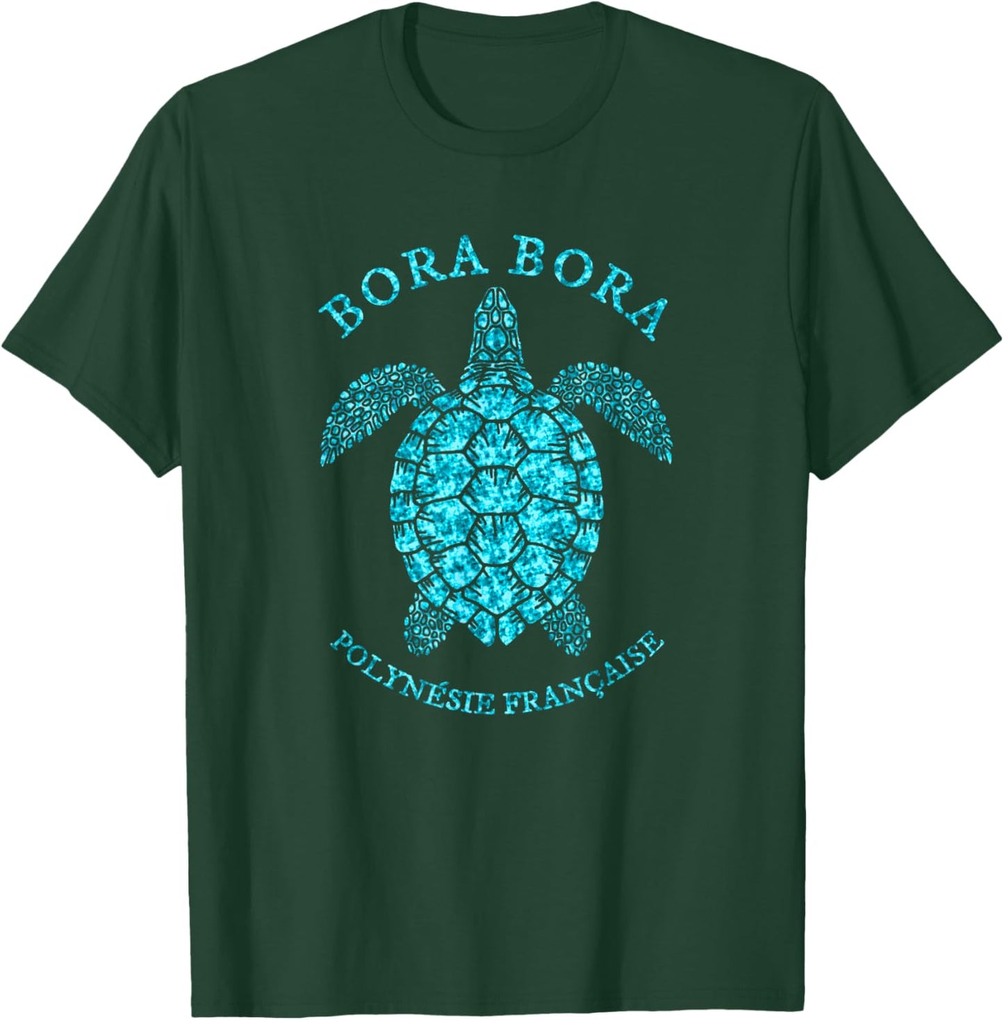 Bora Bora French Polynesian Sea Turtle Souvenir T-Shirt - T-Shirt | Forest