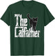 The Catfather Black Cat Father Mafia Whiskers Male Daddy T-Shirt - T-Shirt | Forest