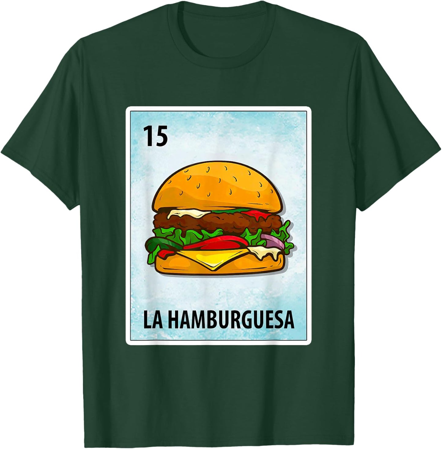La Hamburguesa Mexican Hamburger Cards T-Shirt - T-Shirt | Forest