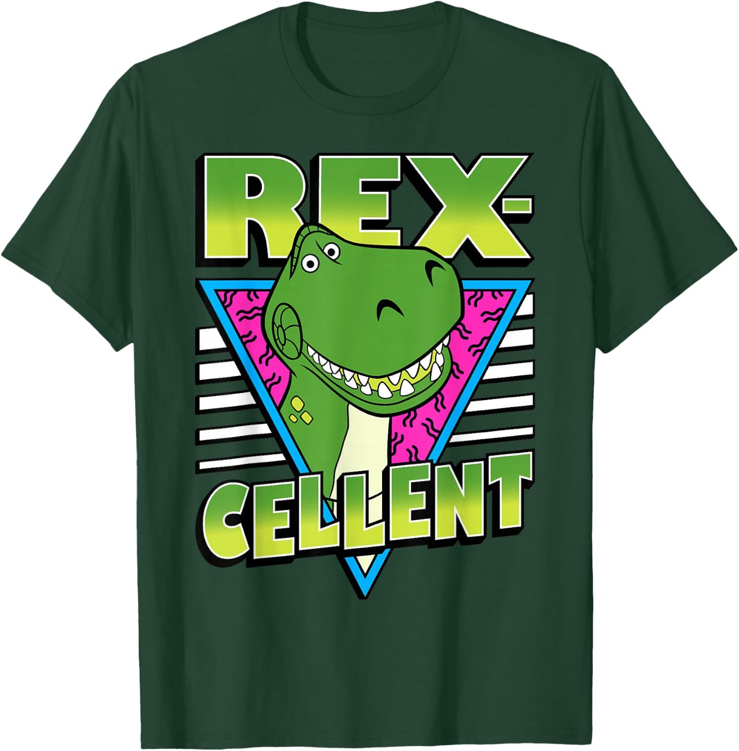 Disney Pixar Toy Story 4 Retro REX-Cellent Portrait T-Shirt - T-Shirt | Forest
