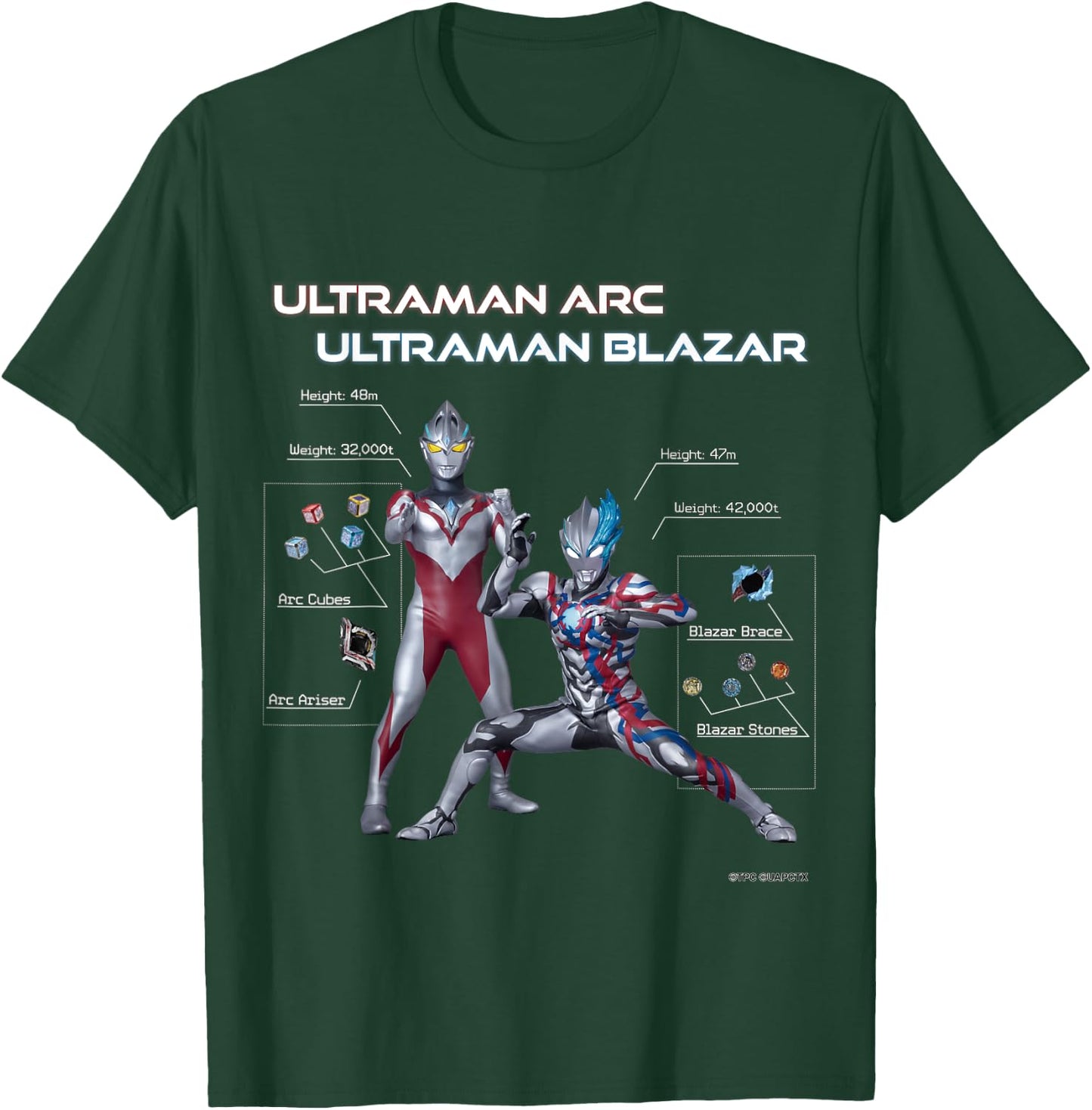 Ultraman Arc - Ultraman Arc & Ultraman Blazar B T-Shirt - T-Shirt | Forest