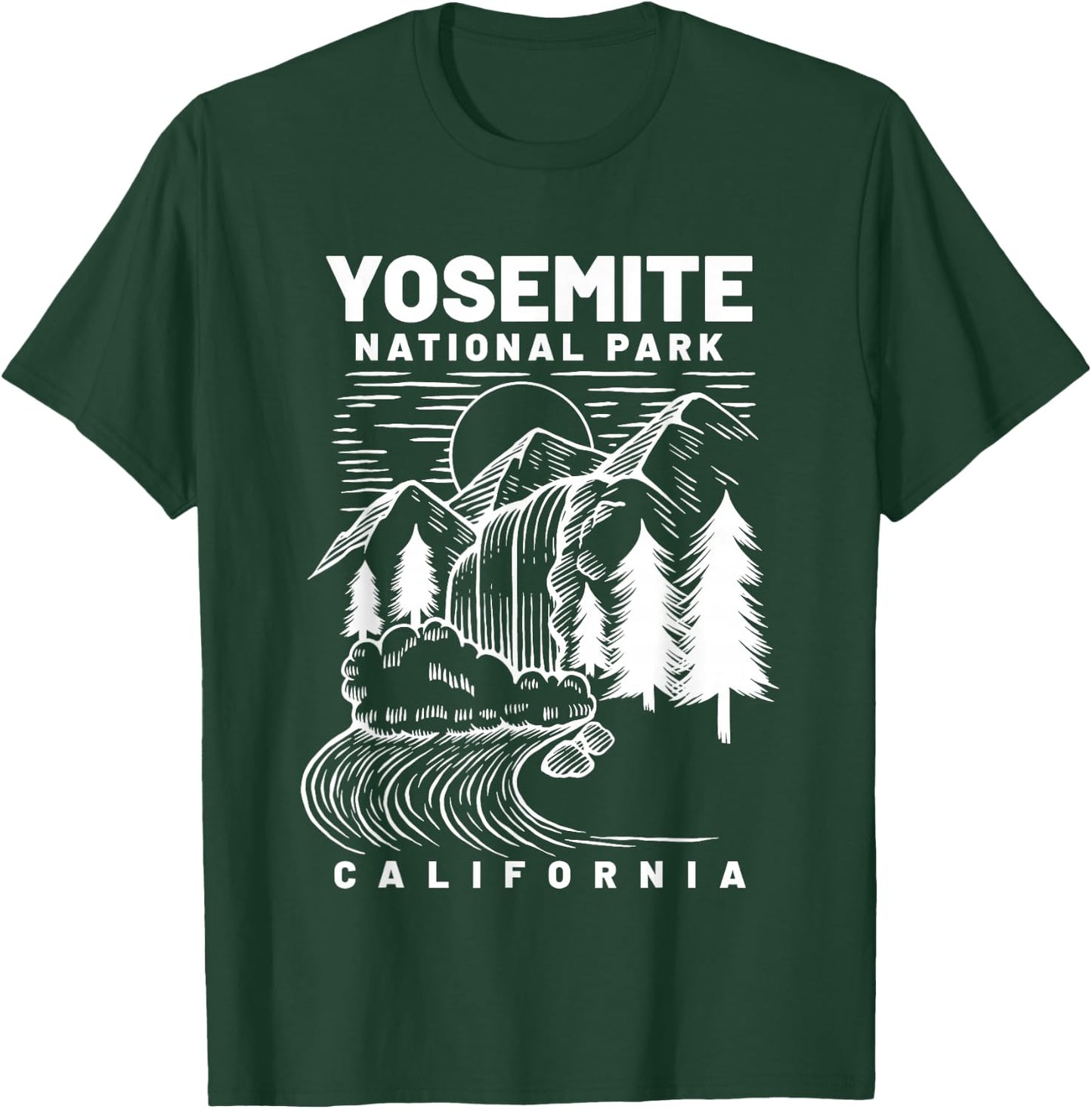 Yosemite National Park California Hiker T-Shirt - T-Shirt | Forest