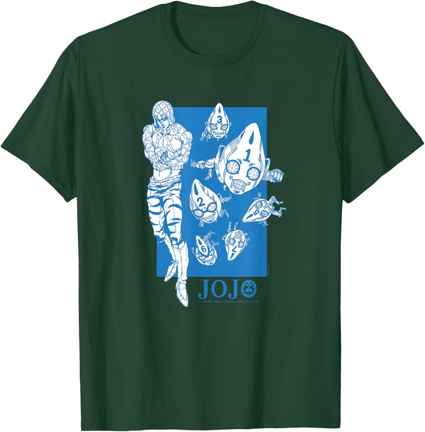 JoJo's Bizarre Adventure Mista Six Bullets Anime T-Shirt - T-Shirt | Forest