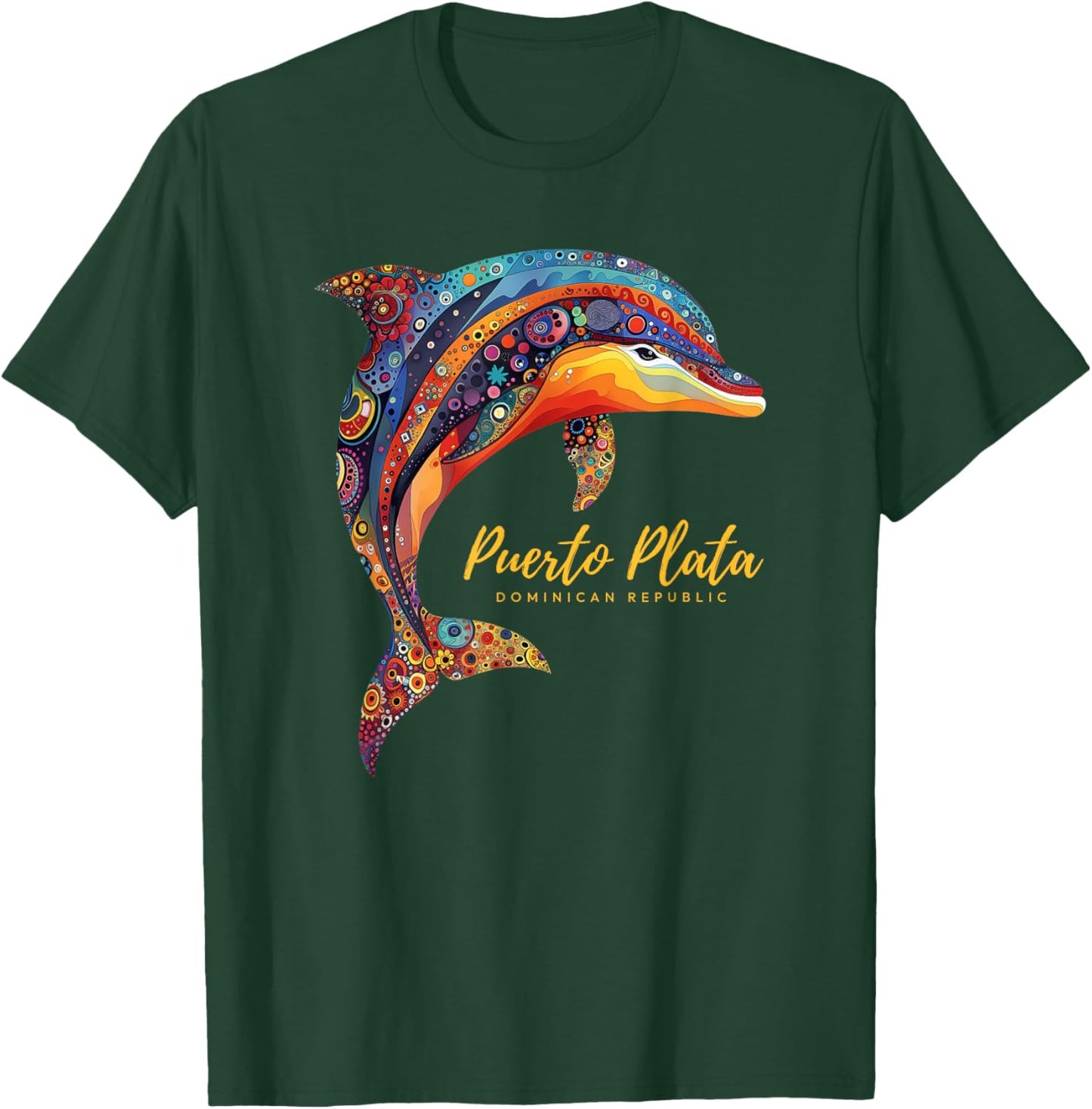 Puerto Plata Dominican Republic Beach Vacation Dolphin Women T-Shirt - T-Shirt | Forest