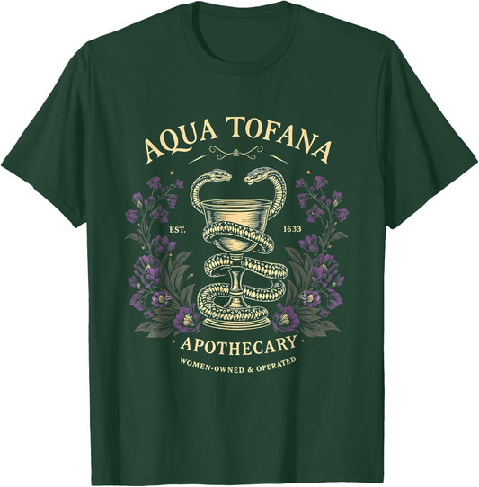Feminist Snake Serpent Aqua Tofana Poison Globet Women T-Shirt - T-Shirt | Forest