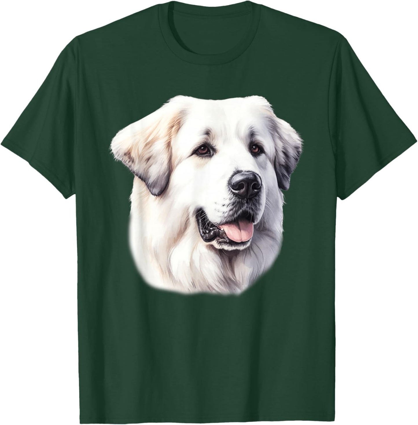 Great Pyrenees Portrait T-Shirt - T-Shirt | Forest