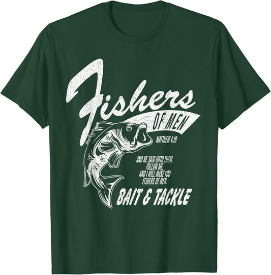 Fishers of Men - Inspired by Matthew 4:19 T-Shirt - T-Shirt | Forest