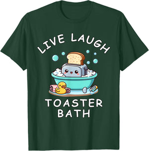 Live Laugh Toaster Bad sarkastisch Unhinged Meme Spruch T-Shirt - T-Shirt | Forest