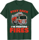 Kids Firefighter Shirt Fireman Shirt for Toddler Boys Firefighter T-Shirt - T-Shirt | Forest