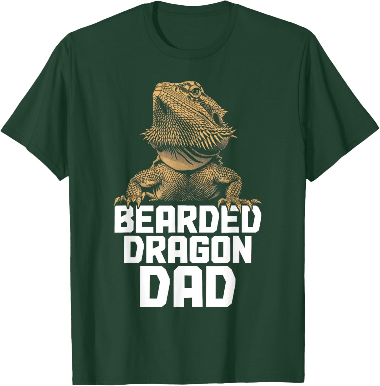 Bearded Dragon Dad Funny Reptile T-Shirt - T-Shirt | Forest