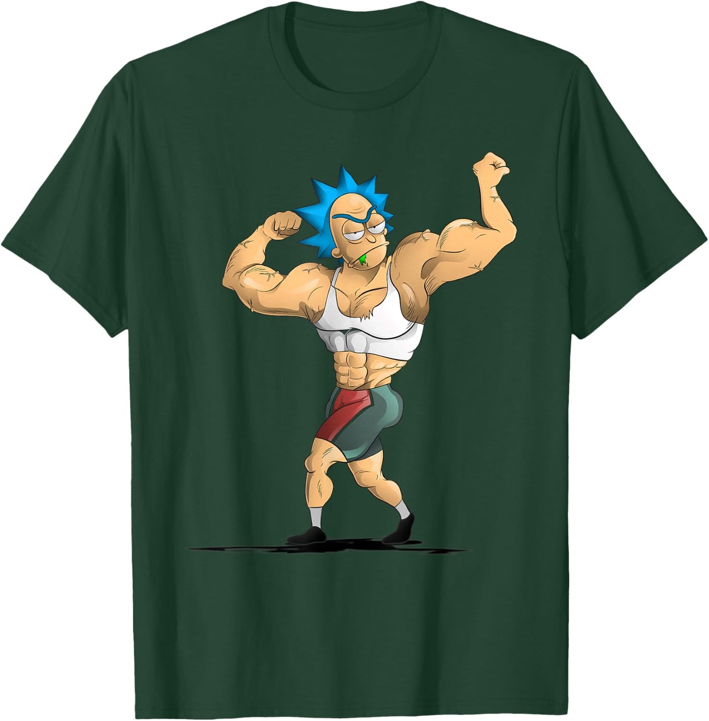 Mademark x Rick and Morty - Rick and Morty Shirt Rick's Gym T-Shirt - T-Shirt | Forest