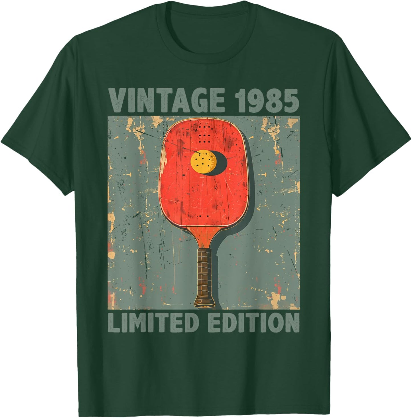 40 Years Old Gift Vintage 1985 Pickleball 41st Birthday T-Shirt - T-Shirt | Forest