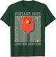 40 Years Old Gift Vintage 1985 Pickleball 41st Birthday T-Shirt - T-Shirt | Forest