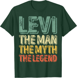 Levi The Man The Myth The Legend Shirt First Name Levi T-Shirt - T-Shirt | Forest