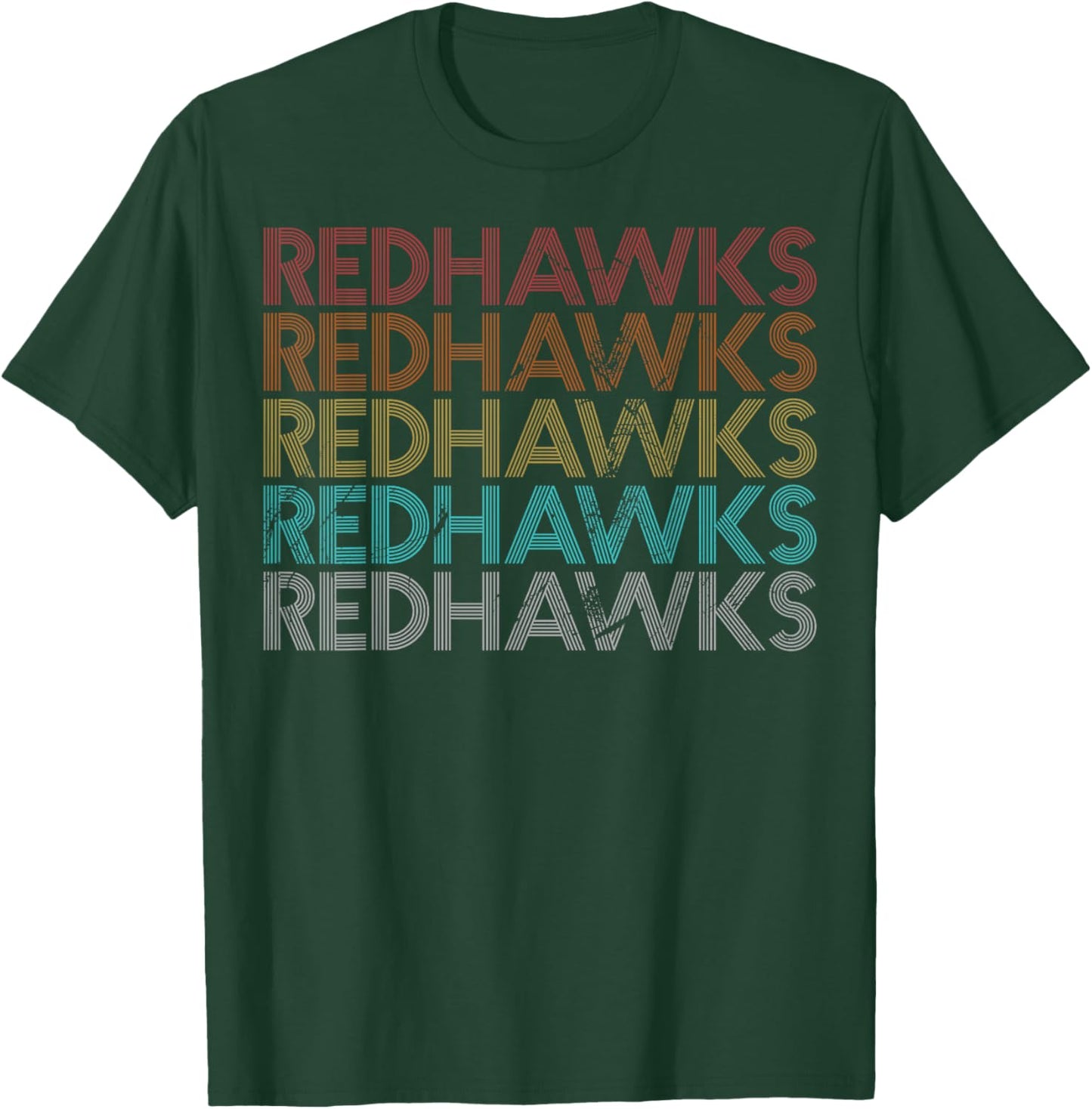 Retro Vintage RedHawks T-Shirt - T-Shirt | Forest