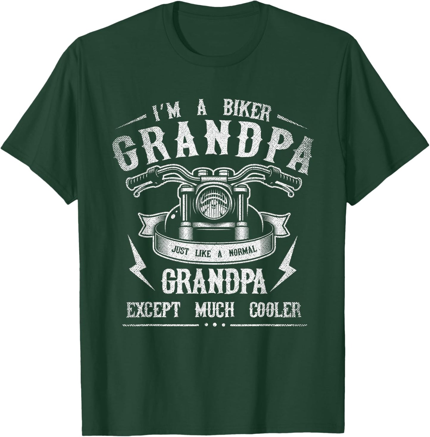 Ich bin ein Biker Grandpa Retirement Gift Motorcyclist T-Shirt - T-Shirt | Forest