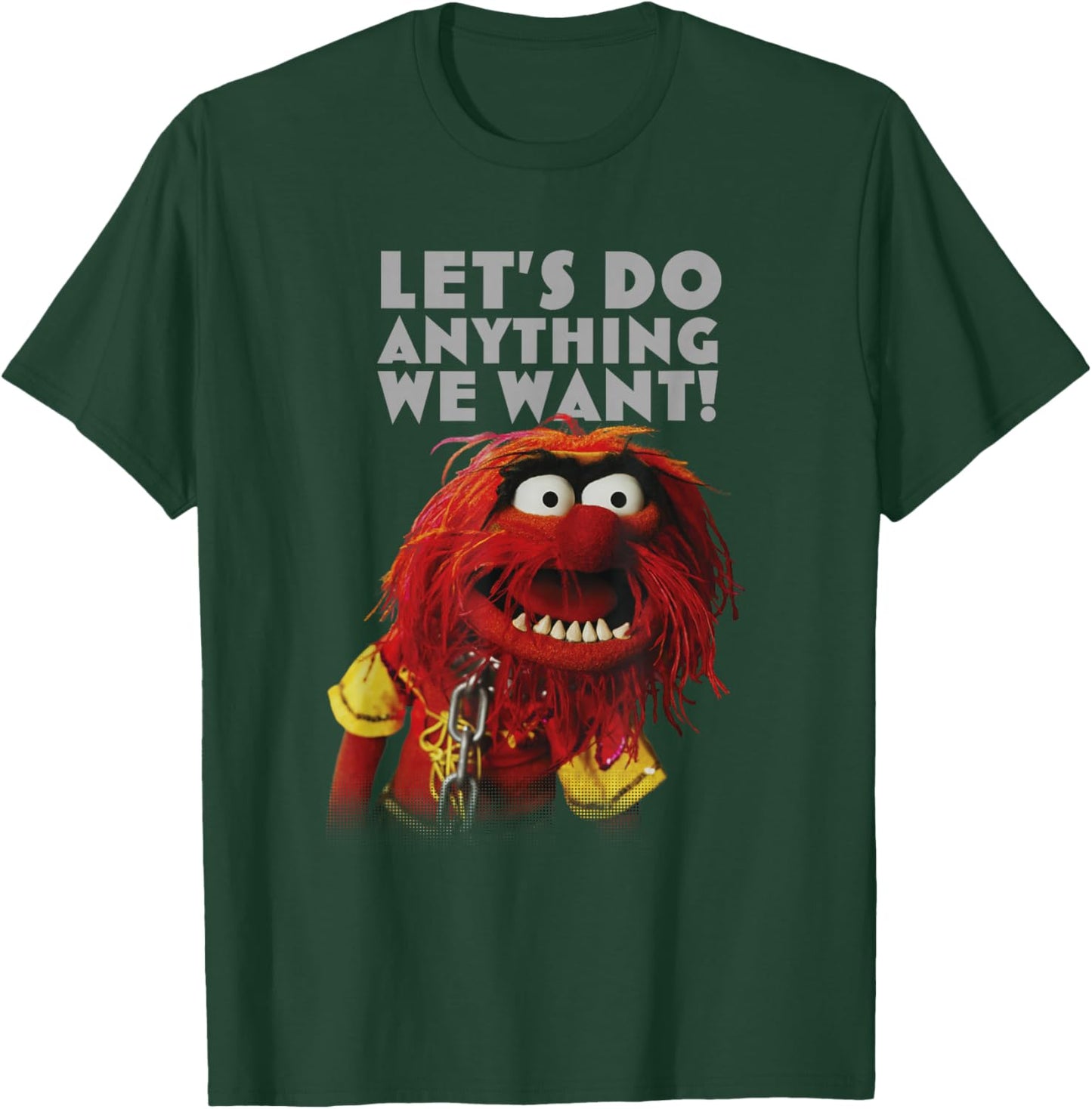 Disney The Muppets Let's Do Anything We Want Animal Poster T-Shirt - T-Shirt | Forest