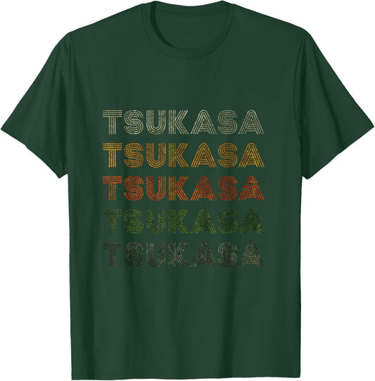 Love Heart Tsukasa Grunge Vintage Style Black Tsukasa T-Shirt - T-Shirt | Forest