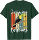 Kids Just A Boy Who Loves Toucans Retro Toucan T-Shirt - T-Shirt | Forest