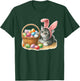 Cute Tabby Striped Gray Grey Kitten Rabbit Ears Easter Eggs T-Shirt - T-Shirt | Forest