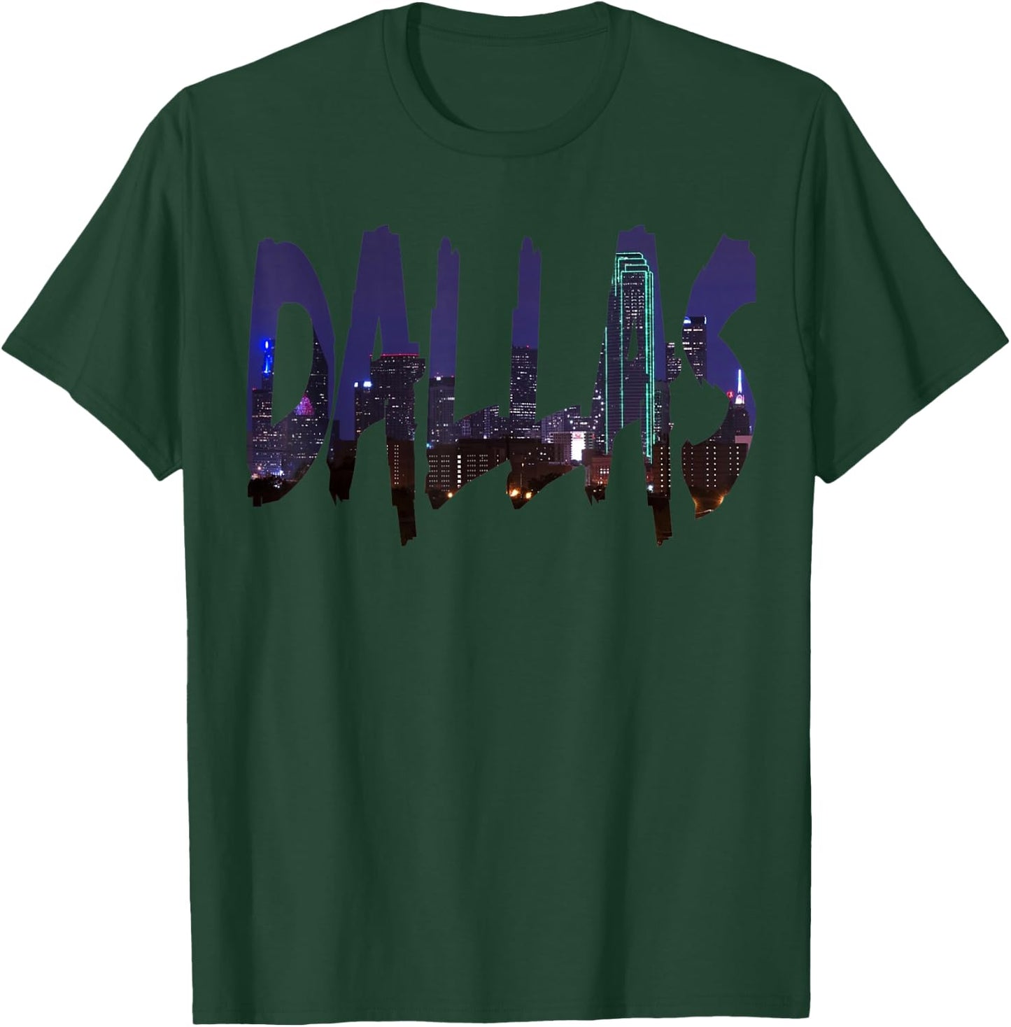 DALLAS Texas Skyline Photo Photograph T-Shirt - T-Shirt | Forest