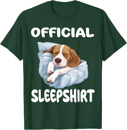 Beagle Dog Official Sleepshirt Pajamas Nightgown Men Women Kids T-Shirt - T-Shirt | Forest