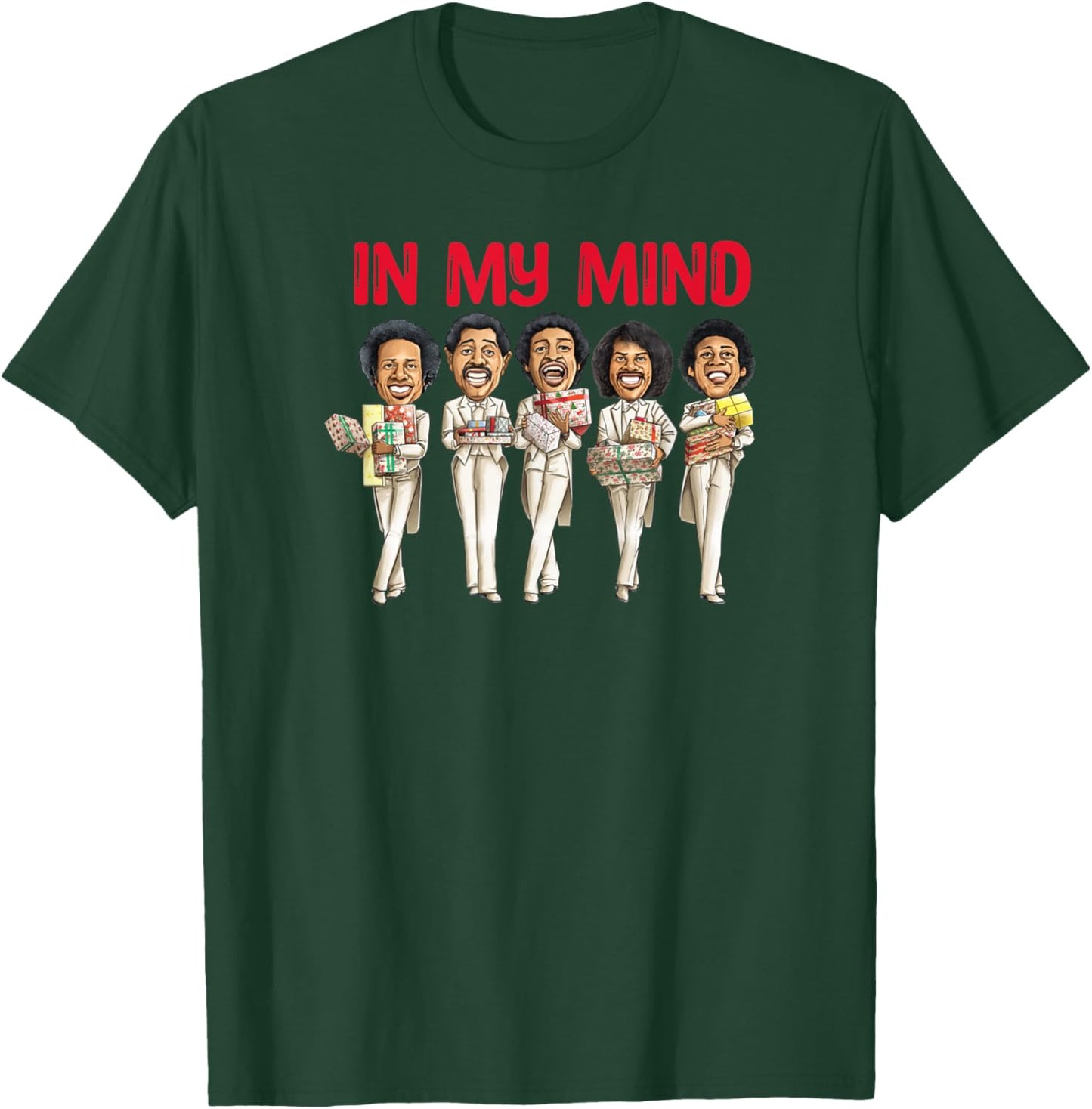 Funny Christmas Temptations in my mind silent night T-Shirt - T-Shirt | Forest
