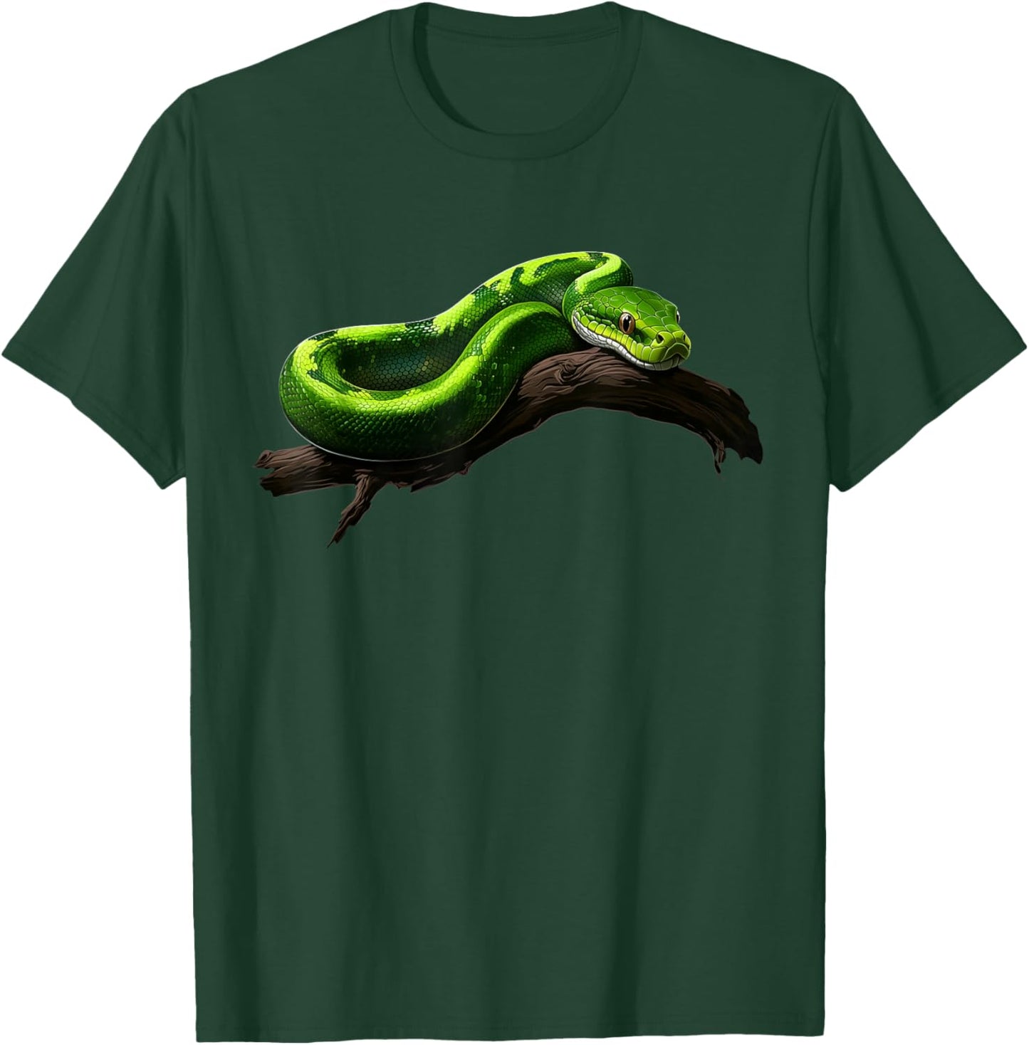 Green Tree Python Owner Reptiles for Snake Lover T-Shirt - T-Shirt | Forest