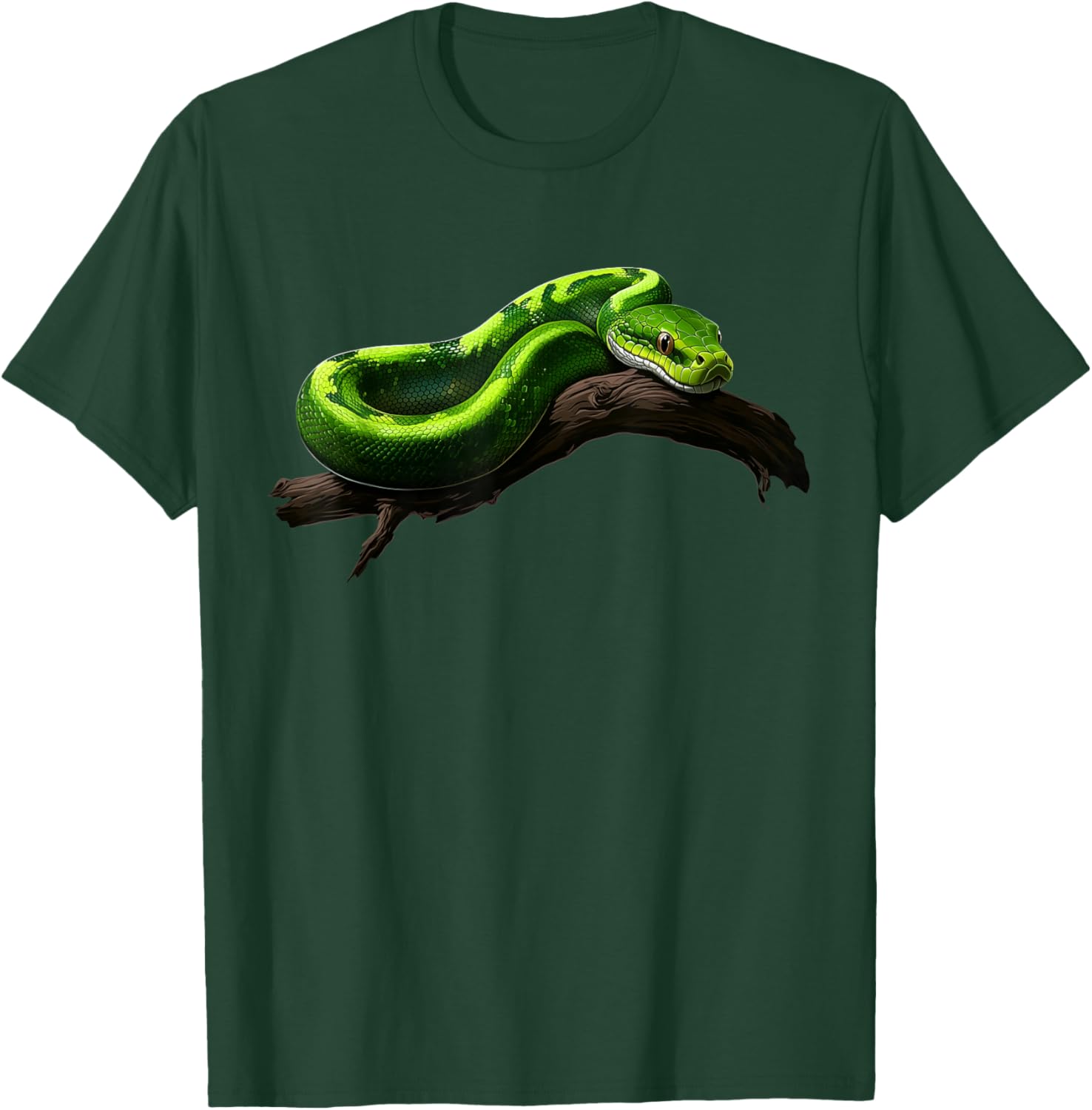 Green Tree Python Owner Reptiles for Snake Lover T-Shirt - T-Shirt | Forest