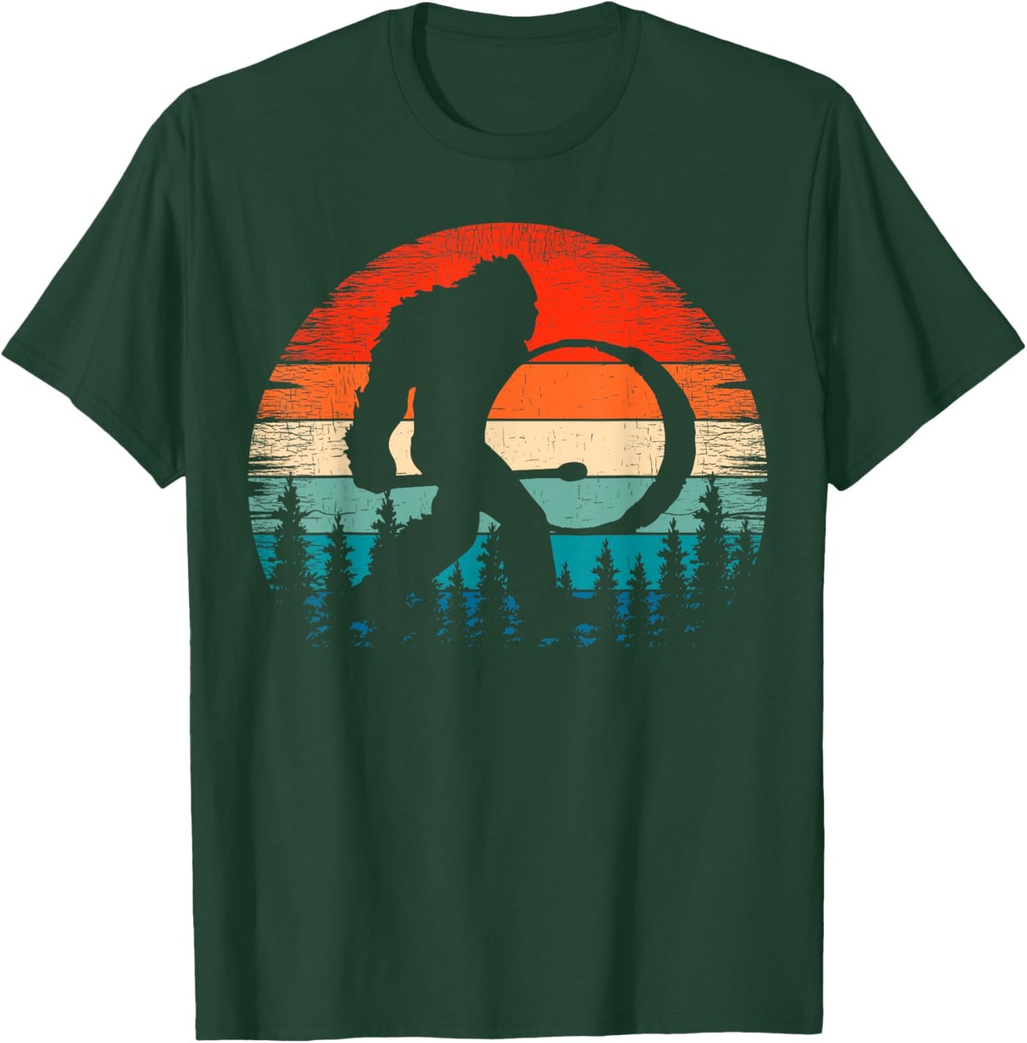 Bigfoot Drum Player Marching Band Sasquatch Bass Drummer T-Shirt - T-Shirt | Forest