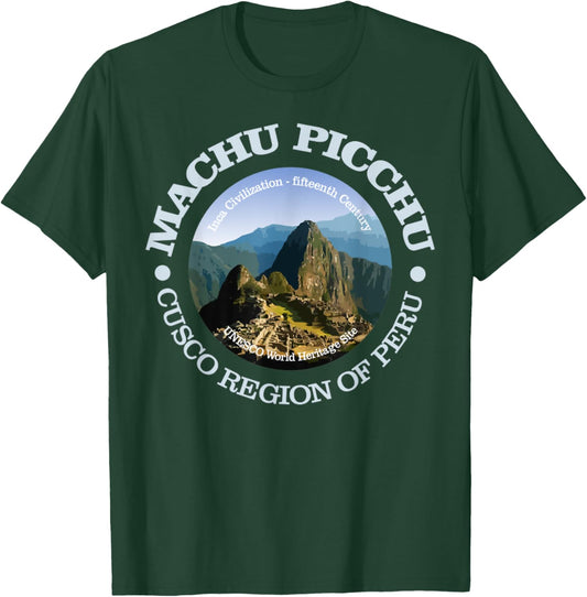 Machu Picchu Funny Macchu Picchu, Peru Mountains Hiking T-Shirt - T-Shirt | Forest