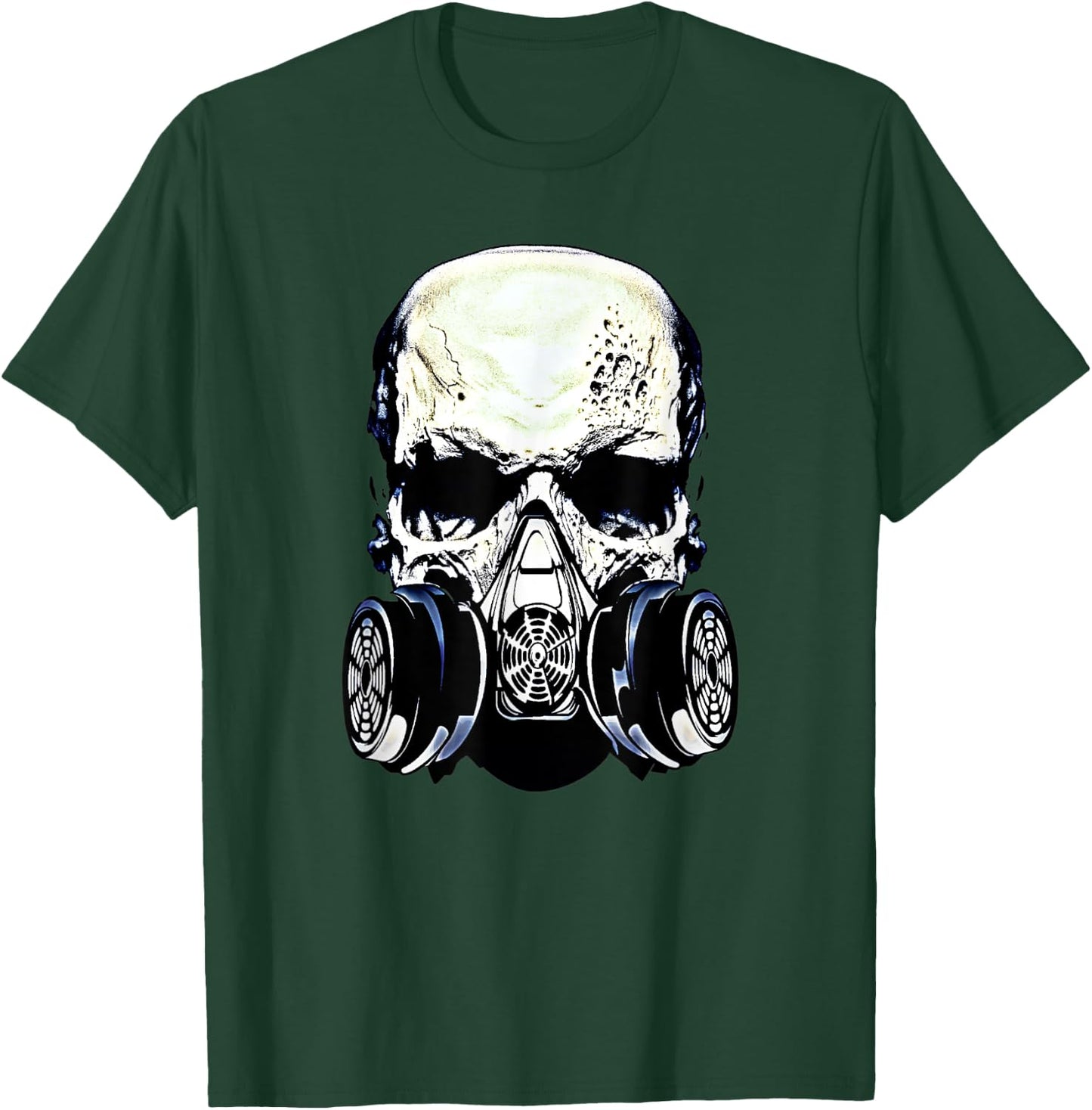 Skull Gas Mask Shirt Rock Music Skulls Masked Rockers Gift T-Shirt - T-Shirt | Forest