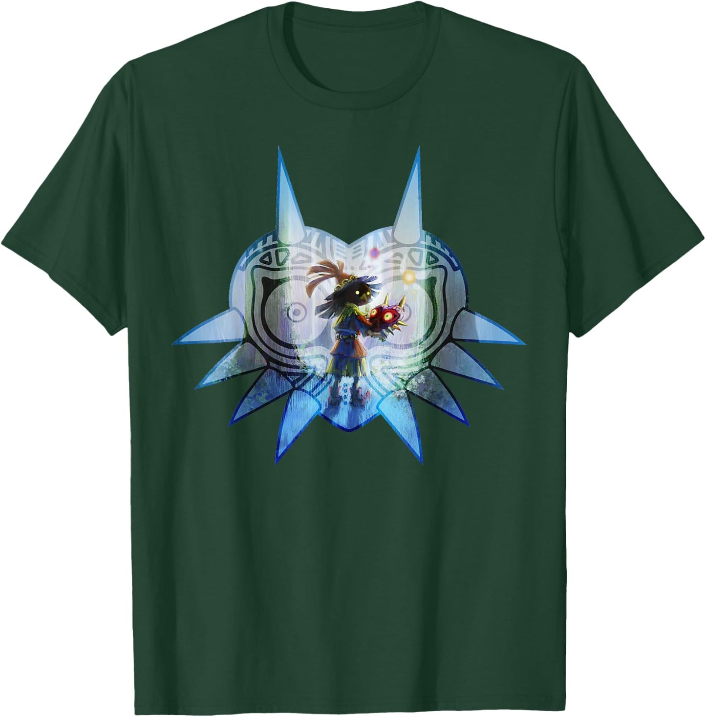 The Legend of Zelda Majora's Mask Portrait Fill T-Shirt - T-Shirt | Forest