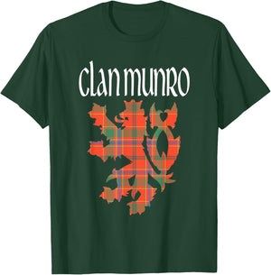 Clan Munro Tartan Scottish Family Name Scotland Pride T-Shirt - T-Shirt | Forest