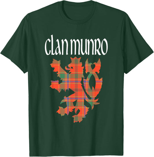 Clan Munro Tartan Scottish Family Name Scotland Pride T-Shirt - T-Shirt | Forest