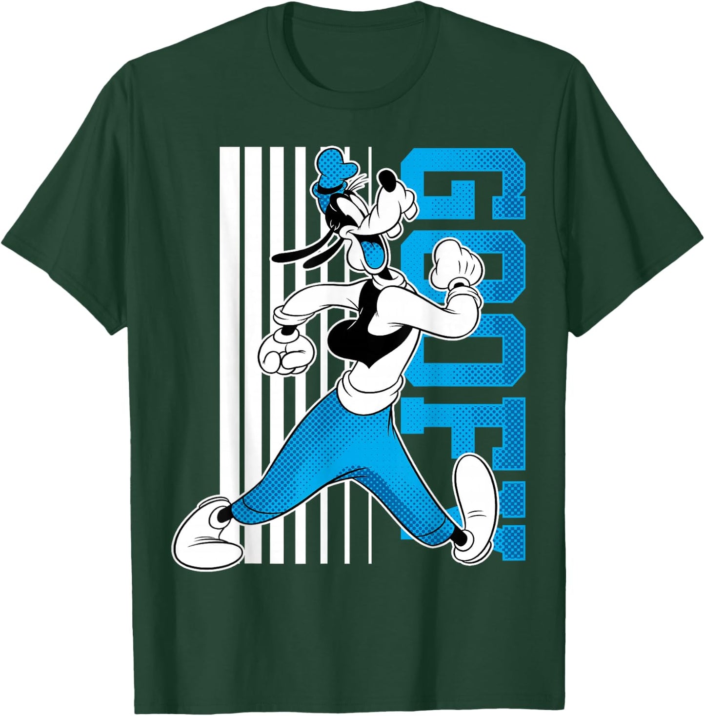 Disney Mickey And Friends Goofy Barcode T-Shirt - T-Shirt | Forest