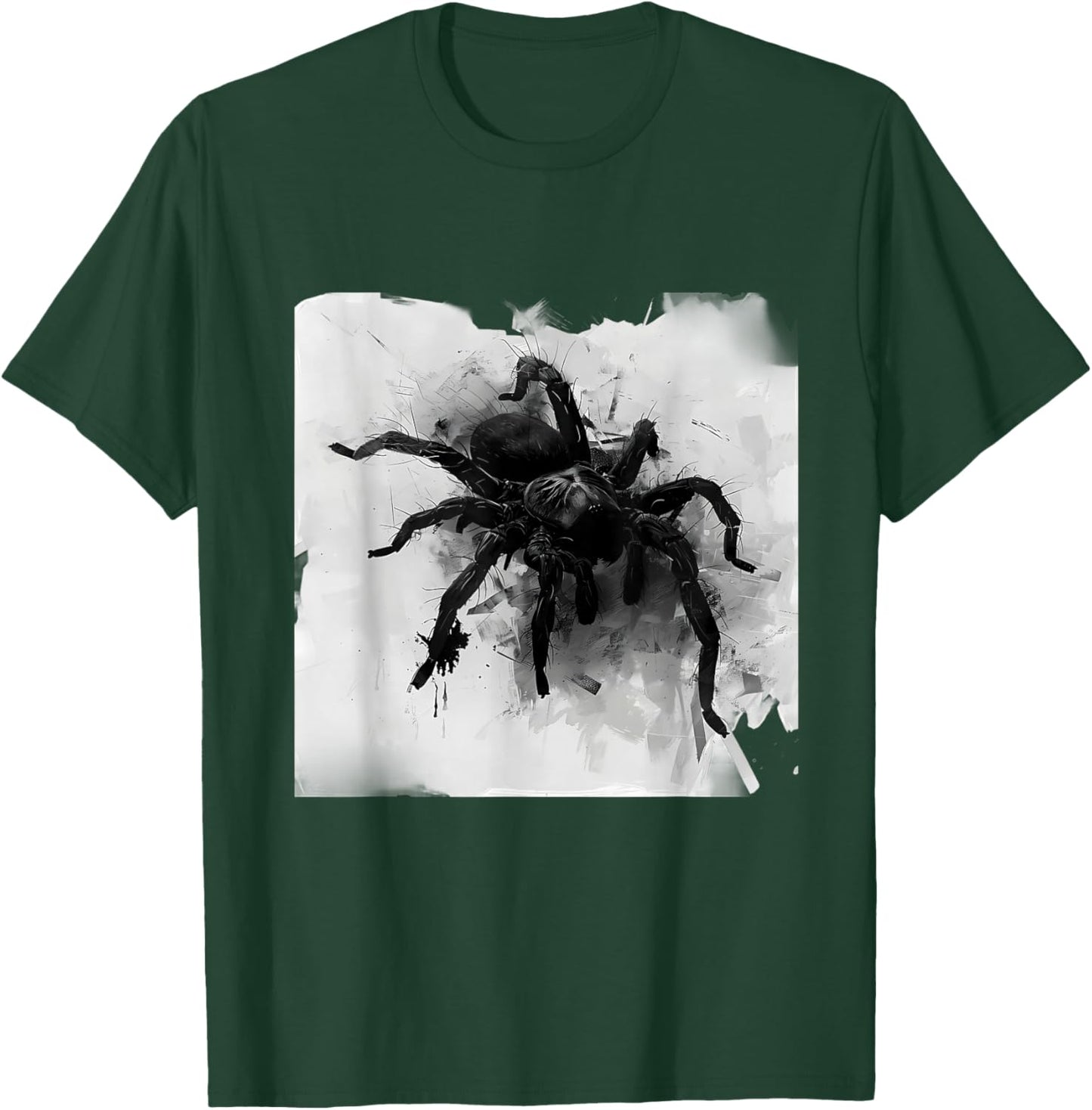 Tarantula Spider Drawing Animal Print Nature Wildlife T-Shirt - T-Shirt | Forest