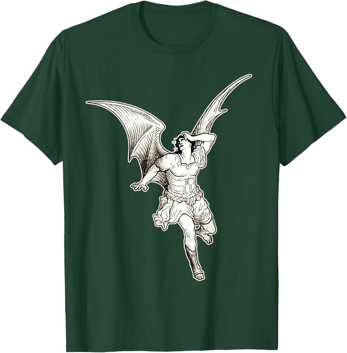 Lucifer Fallen Angel x Gustave Dore T-Shirt - T-Shirt | Forest
