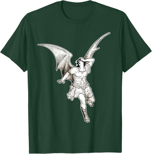 Lucifer Fallen Angel x Gustave Dore T-Shirt - T-Shirt | Forest